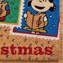 Gertmenian Peanuts Snoopy Coir Doormat - 2x3 Welcome Mat (2-Pack), Ideal for High Traffic Areas in Front Door, Garage, Entryway - Peace & Joy, 80023 by CozyNest Decor