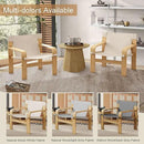 Mid-Century Accent Chair with Wide Armrest & Solid Wood Frame, Detachable and Washable Armchair, Modern Living Room Reading Chairs for Bedroom Sunroom Bedroom Balcony by CozyNest Decor