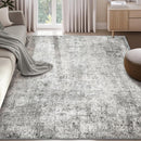 Washable Area Rugs 8'x10' Non-Slip Modern Abstract Soft for Living Room Entryway Bedroom Nursery, Print Pattern, Gray White Grey by TinyTreasures Baby Boutique