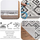 Keen Home Design Outdoor Runner Rug - 6x9 Washable Indoor/Outdoor Rug for Patio, Balcony, Kitchen, Garden, Beach, Deck and Porch. Size: 6'7" x 9'2" by GreenHaven Gardens