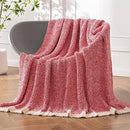 MIULEE Red Super Soft Throw Blanket for Couch, Cozy Fluffy Warm Blankets Lightweight Knit Throw Blankets for Sofa, Bed, Chair, Living Room, Camping, Picnic, 60 x 80 inch by CozyNest Decor