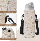 RICHEN Neoprene Water Bottle Carrier Bag with Adjustable Shoulder Strap,Insulated Water Bottle Cover for Stainless Steel/Glass/Plastic Bottles by TinyTreasures Baby Boutique