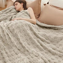 Bedsure GentleSoft Blankets Queen Size for Bed - Super Soft Cozy Blanket for Women Men Girls, Large Fuzzy Fleece Throw for Bedroom Decor, Light Brown, 90x90 Inches by CozyNest Decor