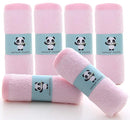 HIPHOP PANDA Baby Washcloths, Rayon Made from Bamboo - 2 Layer Ultra Soft Absorbent Newborn Bath Face Towel - Reusable Baby Wipes for Delicate Skin - Pink, 6 Pack by TinyTreasures Baby Boutique