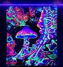 ADDWel Blacklight Mushroom Tapestry, Upright Tapestry Glow In The Dark, UV Reactive Black Light Tapestries Posters Wall Hanging for Backdrop Bedroom Dorm Living Room Decor(60"x80") by CozyNest Decor