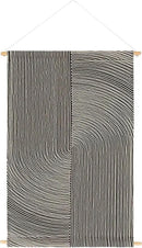 Mark&Day Wall Art, Gerlos Modern Farmhouse Black Macrame Tapestry Wall Hanging for Living Room, Bedroom, Office or Kitchen (36"H x 24"W) by CozyNest Decor