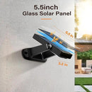200LM Solar Wall Lights Outdoor 6 Colors, 2200mAh Long Lasting Solar Powered Deck Lights, 360° Adjustable Porch Light IP65 Waterproof, Glass Panel Fence Light for Gutter, Step, 2 Pack by CozyNest Decor