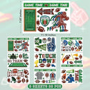 Football Window Clings, Football Party Decorations, Touch Down Party Window Stickers, Green Brown Themed Stickers Decal Gel for Touchdown Party Decor Accessories Set by CozyNest Decor