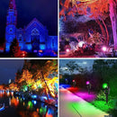 T-SUNUS Color Changing Solar Spot Lights, RGB LED Landscape Lights IP65 Waterproof for Outdoor, Garden, Pathway, Trees by GreenHaven Gardens