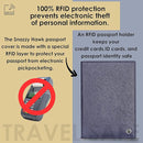 2 Passport Holder - Travel Essentials, RFID Blocking Wallet Credit Card Organiser, Plain Accessories Slim Cover For Men & Women by TinyTreasures Baby Boutique