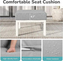 Solaste Outdoor Footstools Patio Ottoman Set of 2, Aluminum All-Weather Outdoor Footrest Seat with Removable Cushions, Patio Furniture Ottomans for Garden, Backyard, Poolside-White by CozyNest Decor
