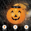 Halloween Solar Hanging Lights Outdoor - Solar Metal Halloween Lantern Decor, Solar Powered Led Waterproof Decorative Round Hanging Light for Garden, Yard, Patio, Pathway, Porch by GreenHaven Gardens