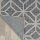 Rugshop Contemporary Geometric Indoor/Outdoor Area Rug 10' X 14' Blue by GreenHaven Gardens