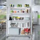 Seville Classics UltraDurable Heavy Duty NSF Solid Steel Wire Rack Storage Unit Wheels, 5-Tier Shelving, 60" W x 24" D by CozyNest Decor