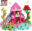 GobiDex 100PCS Magnetic Blocks Princess Building Toys for Girls Age 3+, Game-Based Build MagWonder with STEM Magnet Construction Set, Sensory Gifts for Kids Birthday (1 inch) by TinyTreasures Baby Boutique