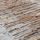Mark&Day Wall Art, Stanzach Hide Leather and Fur Farmhouse Charcoal Macrame Tapestry Wall Hanging for Living Room, Bedroom, Office or Kitchen (44"H x 22"W) by CozyNest Decor