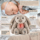 Gemma Joy Bedtime Baby Soothers for Sleep, Cry Activated Heartbeat Stuffed Animal for Baby, Newborn, Calming Light, Lullaby Music, White Noise, Shush and Mother’s Heartbeat - (Bunny, Rechargeable) by TinyTreasures Baby Boutique