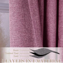 Lilac Pinch Pleat 100% Blackout Drapes Linen Blend, Room Divider, Room Darkening, Energy Saving, Furniture Protecting, Light Blocking Extra Wide Privacy Curtains, 200Wx102L, 1 PC by CozyNest Decor