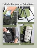besrey Baby Backpack Carrier, Toddler Hiking Backpack with Safety 3-Height Seat, Adjustable Straps&Waist Belt, Foldable Frame Lightweight Large Capacity Child Carrier for Hiking (Army Green) by TinyTreasures Baby Boutique