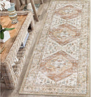 Lahome Boho Washable Rug Runner - 2x7 Non-Slip Runners Rugs for Hallways Non-Shedding Lightweight Runners for Kitchen, Oriental Distressed Print Indoor Carpet Runner for Entrance Bathroom Laundry Room by TinyTreasures Baby Boutique