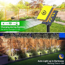 T-SUNUS Solar Spot Lights Outdoor IP65 Waterproof White 6000K 2-in-1 Landscape Spotlights, 9.8ft Cable Separate Panel Auto Dusk to Dawn Dimmable for Flag Yard Garden Patio Driveway Pathway Garage by GreenHaven Gardens