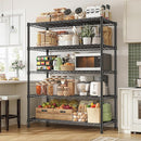 REIBII Storage Shelves 71" H Tall Wire Shelving Unit Sturdy Metal Shelves Adjustable Wide Pantry Shelves 5 Tier Deep Heavy Duty Metal Shelving Load 1500LBS,Dorm Room Essentials Dorm Storage Rack by TinyTreasures Baby Boutique