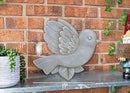 NAT & Jules Animal Character Shaped Dimensional Indoor Outdoor 11 inch Cast Resin Decorative Garden Stepping Stone, Patio, Walkway Sculpture Yard Art, Stone Grey Bluebird by CozyNest Decor