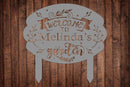 Personalized Metal Garden Sign with Stake, Custom Garden Decor for Outdoor, Custom Family Name Sign, Patio Decorations, Lawn Art, Farmhouse Decorative, Housewarming Gift (CstmDesign10) by CozyNest Decor