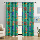 Kids Space Dinosaur Blackout Curtains - 100% Blackout, Thermal Insulated, Noise Reducing, Perfect for Kids Room and Nursery, 2 Panels (Roar Power Dino, W52×L84) by TinyTreasures Baby Boutique