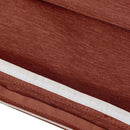 Classic Accessories Montlake Water-Resistant 21 x 22 x 4 Inch Patio Lounge Back Cushion, Heather Henna Red, Outdoor Loveseat Cushions by GreenHaven Gardens