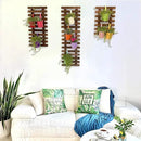 ShopLaLa Wall Planter – 3 Pack Wooden Hanging Planter for Indoor Plants, Air Plant Succulent Holder, Live Vertical Garden Large Wall Mounted Plant Stand Decor for Christma 15.7 + 23.6 + 35.4 Inch by GreenHaven Gardens