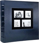 RECUTMS Photo Album 4x6 Holds 500 Photos Black Pages Large Capacity Leather Cover Wedding Family Baby Photo Albums Book Horizontal and Vertical Photos (Blue) by TinyTreasures Baby Boutique