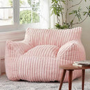 Giant Bean Bag Chairs for Adults with Filling Plush Fluffy Bean Bag Chairs for Teens with Armrests Comfy BeanBag Lazy Couch Sofa Chair for Bedroom Living Room Reading by CozyNest Decor