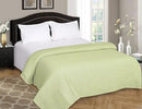BELIZZI HOME 100% Cotton Bed Blanket, Breathable Bed Blanket Full Queen Size, Cotton Thermal Blankets Full Queen, Perfect for Layering Any Bed for All Season, Sage Green by CozyNest Decor