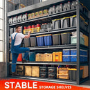 REIBII 60" W Garage Shelving Heavy Duty Metal Shelving 3000LBS Storage Shelves Adjustable Metal Shelves for Storage Industrial Garage Shelves for Warehouse Basement 60" W x 24" D x 72" H 2 Pack by GreenHaven Gardens