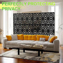 Outdoor Privacy Screen,72" H×47" W Metal Privacy Screen, Freestanding Privacy Fence Panels for Patio by GreenHaven Gardens