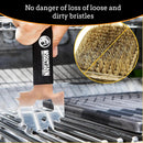 Mountain Grillers BBQ Grill Grate Scraper - Wide Portable Grill Scrubber for Outdoor Grill, Griddle, Smoke or Oven Grates - Non Slip Stainless Steel Grill Cleaning Tools with Built-in Bottle Opener by GreenHaven Gardens