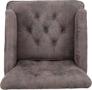 Christopher Knight Home GDFStudio Medford Brown Tufted Club Chair, Fabric Accent Chair with Studded Nailhead Accents by CozyNest Decor
