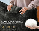 124.8'' Oversized Modular Sofa Comfy Cloud Couch with Storage, Extra Wide Sectional Sofa for Living Room, Covers Washable, 3-Seater, Chenille, Black by CozyNest Decor