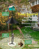19 Inch Metal Squirrel Baffle for Bird Feeder Pole, Squirrel Proof for Bird Feeder, Bird House Guard for Shepherd’s Hook, Raccoon Stopper, Rust Chew Proof Heavy Duty by GreenHaven Gardens