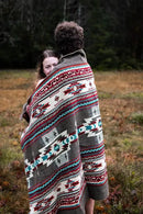 Inca Aztec Throw, Queen, King Blanket | Southwest Indian Navajo Boho Style | Native Cover for Camping, Bedding, Couch, Vanlife | Faux Alpaca, Lightweight, Hypoallergenic (Chimborazo Beige, Queen) by CozyNest Decor