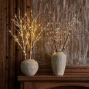 Birchlitland Lighted Brown Branches 32IN 100 LED with Timer Battery Operated, Artificial Tree Branch with Warm,Willow Branch Lights for Home Bedroom Fireplace Christmas Holiday Decoration by CozyNest Decor