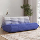 Big Bean Bag Chairs for Adults, 3 Seater Large Bean Bag Sofa, Fireside Chair Lazy Sofa Chair with High Density Comfortable Foam, Modern Bean Bag for Living Room, Bedroom, Office (Blue&White) by CozyNest Decor