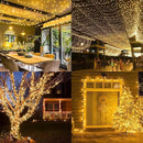 KNONEW 600ft 1500 LED Christmas String Lights Outdoor Green Wire 8 Modes & Timer Fairy Light Plug in Waterproof Patio Lights for Xmas Yard Tree Wedding Party Holiday Decorations (Warm White) by GreenHaven Gardens