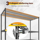 REIBII 2560LBS Storage Shelves 55.5"W Metal Shelving Unit 4 Tier Wire Shelving Commercial Adjustable Garage Shelving Heavy Duty for Storage Rack for Pantry, Garage, Kitchen, 55.5"W x 18"D x 55.5"H by CozyNest Decor