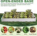 6x2x1ft(2 Pack) Galvanized Raised Garden Bed for Gardening,Metal Planter Boxes Outdoor Patio Kit Planting Bed for Vegetables Flowers Herb,Silver