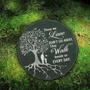 Memorial Stone Man and Child, Dad Memorial Gifts for Daughter, Memorial Gifts for Loss of Father, in Memory of Dad Garden Slate Stone, Sympathy Gift for Loss of Dad Memorial Plaque TNA3 by GreenHaven Gardens