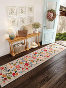 Runners for Hallways Kitchen Runner Rug Non Slip 2'x 10' Long Washable Rugs with Rubber Backing Soft Floral Carpet Runner for Hallways, Kitchen, Laundry, Bedroom, Bathroom(Beige) by CozyNest Decor