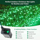 Led Net Lights Christmas Lights Outdoor Green Christmas Net Lighting with 121Led Mini Globe Lights 5ftx5ft, Outdoor Indoor Fairy Mesh Net Lights for Christmas Trees, Bushes, Shrubs Decorations by GreenHaven Gardens