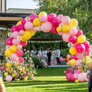 JOYIN 150 Pcs Hot Pink Balloons, Different Sizes 18 12 10 5 Inch Hot Pink Latex Balloon Arch Kit with Instruction for Birthday Party Graduation Wedding Holiday Decoration by TinyTreasures Baby Boutique